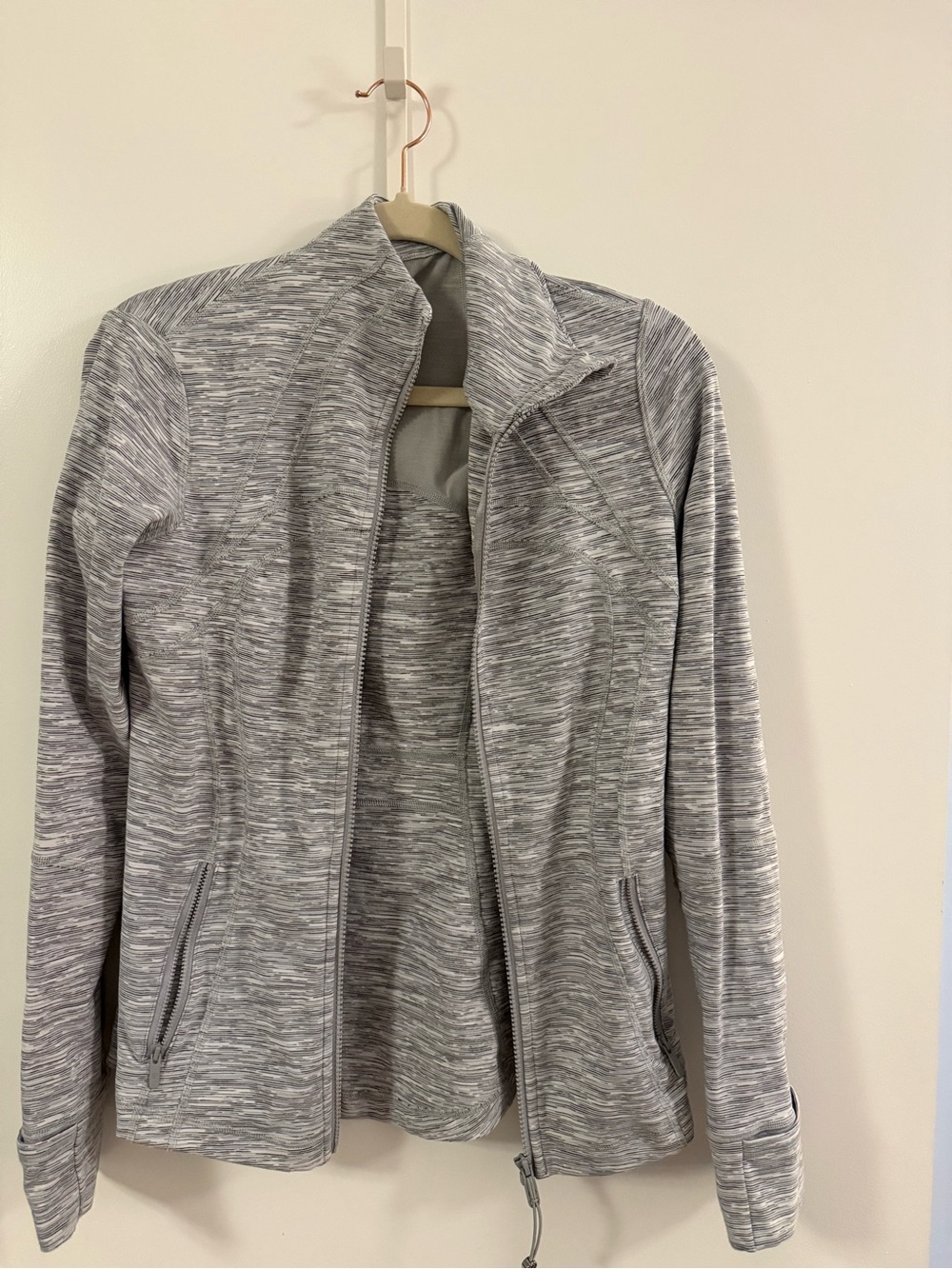 lululemon athletica Gray Heather Full-Zip Utility Jacket